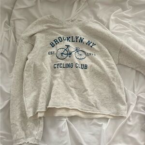 SO Light Gray Cycling Club Sweater